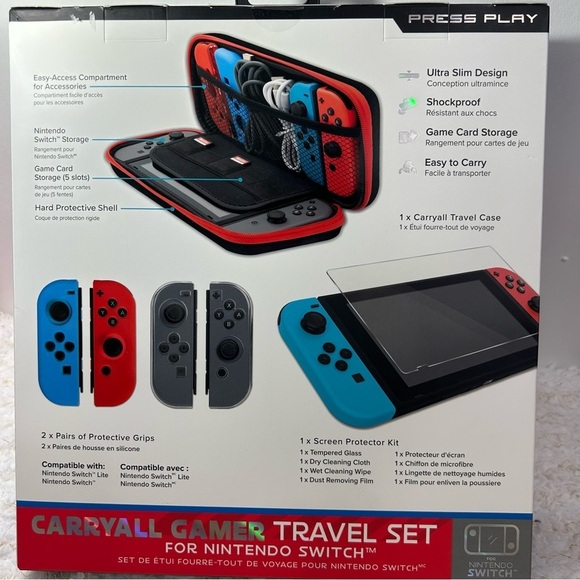 Press play carryal gamer travel set for nintendo switch - Picture 2 of 8